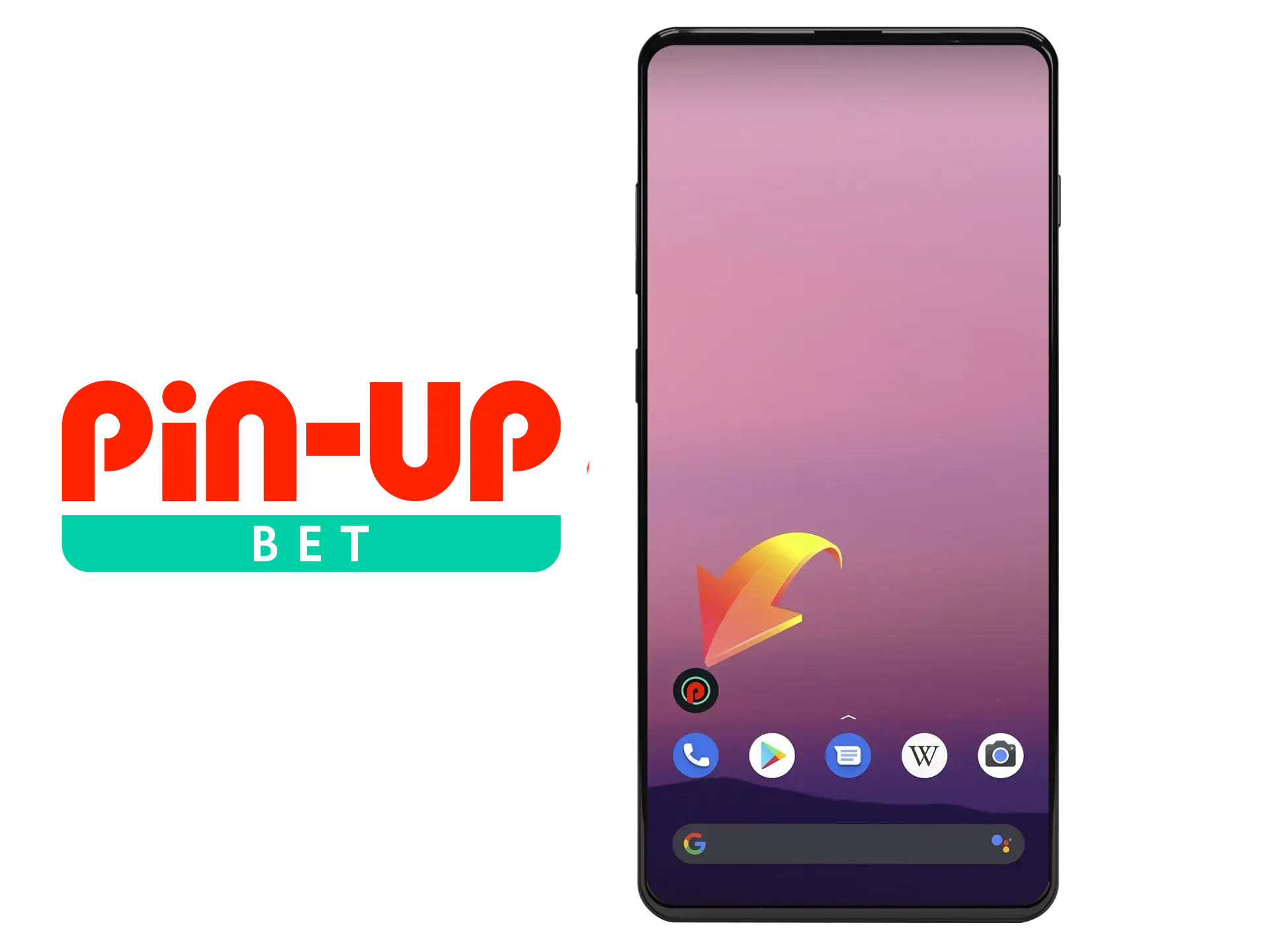 Установите приложение Pin Up