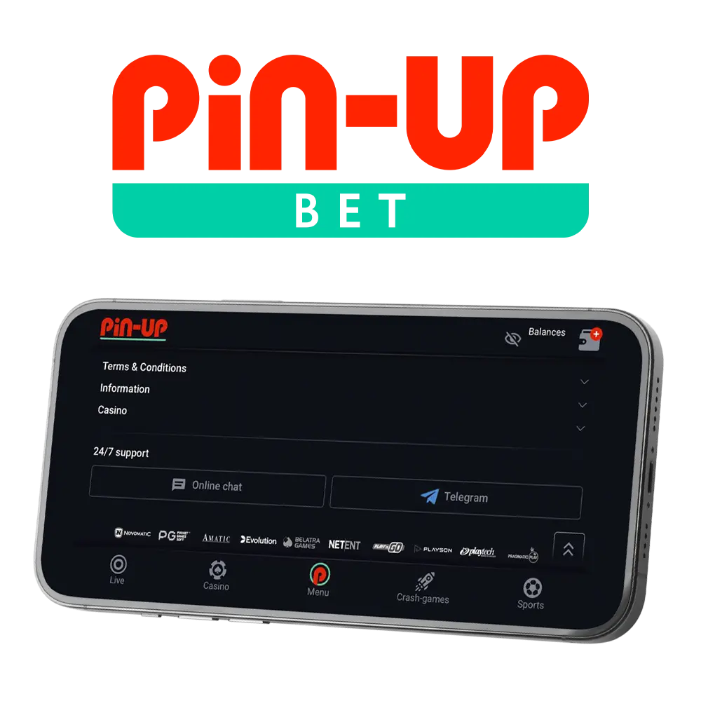 Контакты Pin Up